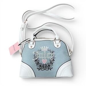 Juicy Couture  Blue and White Satchel